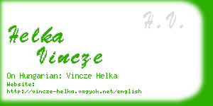 helka vincze business card